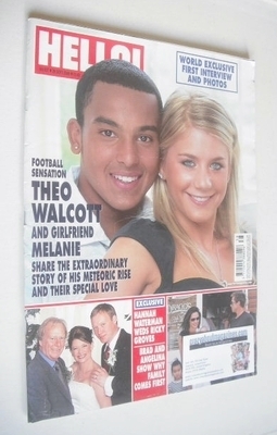 Hello! magazine - Theo Walcott and Melanie Slade cover (26 September 2006 - Issue 937)