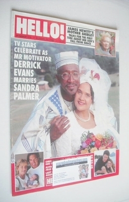 Hello! magazine - Derrick Evans and Sandra Palmer cover (10 August 1996 - Issue 419)