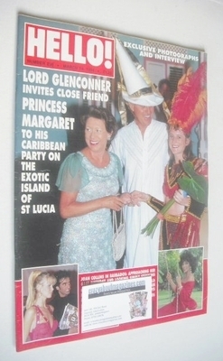 Hello! magazine - Lord Glenconner and Princess Margaret cover (19 March 1994 - Issue 296)