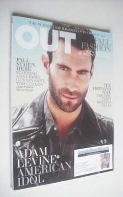 <!--2011-09-->Out magazine - Adam Levine cover (September 2011)