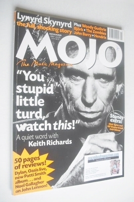 <!--1997-11-->Mojo magazine - Keith Richards cover (November 1997 - Issue 4