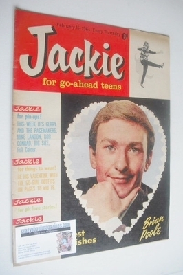 Jackie magazine - 15 February 1964 (Issue 6 - Brian Poole cover)