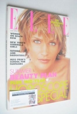 British Elle magazine - July 1995 - Helena Christensen cover