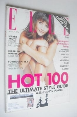 <!--1994-03-->British Elle magazine - March 1994 - Helena Christensen cover