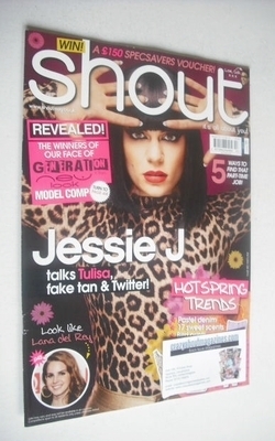 <!--2012-04-10-->Shout magazine - Jessie J cover (10 April 2012)
