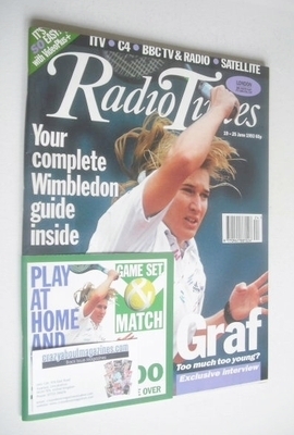 Radio Times magazine - Steffi Graf cover (19-25 June 1993)