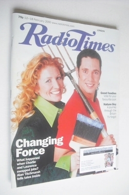Radio Times magazine - Laurence Llewelyn-Bowen and Charlie Dimmock cover (12-18 February 2000)