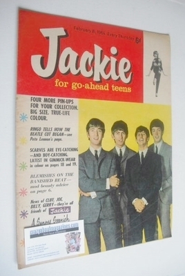 <!--1964-02-08-->Jackie magazine - 8 February 1964 (Issue 5 - The Beatles c