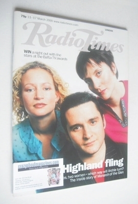 Radio Times magazine - Alastair Mackenzie, Lorraine Pilkington and Anna Wilson-Jones cover (11-17 March 2000)