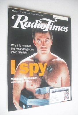 <!--1999-11-06-->Radio Times magazine - Donal MacIntyre cover (6-12 Novembe