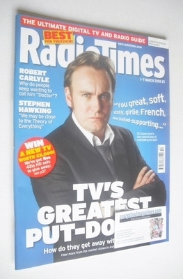 Radio Times magazine - Philip Glenister cover (1-7 March 2008)