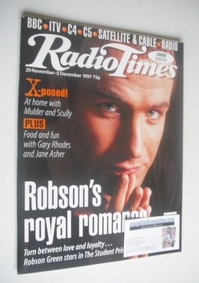 <!--1997-11-29-->Radio Times magazine - Robson Green cover (29 November - 5
