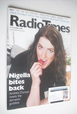 Radio Times magazine - Nigella Lawson cover (9-15 June 2001)
