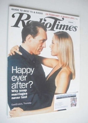 Radio Times magazine - Martin Kemp and Tamzin Outhwaite cover (24 February - 2 March 2001)
