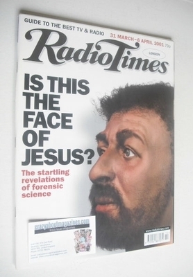 Radio Times magazine - Is This The Face Of Jesus cover (31 March-6 April 2001)
