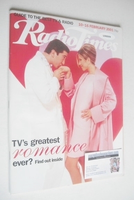 Radio Times magazine - David Schwimmer and Jennifer Aniston cover (10-16 February 2001)