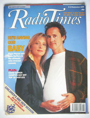 <!--1990-09-08-->Radio Times magazine - Kate Buffery and Nigel Planer cover