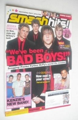 Smash Hits magazine - McFly cover (6-19 September 2005)