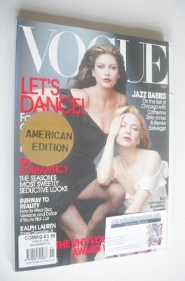 US Vogue magazine - November 2002 - Catherine Zeta Jones and Renee Zellweger cover