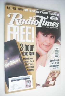 Radio Times magazine - Dawn French cover (25-31 October 1997)