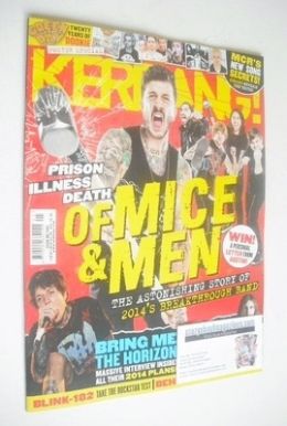 Kerrang magazine - Of Mice And Men cover (1 February 2014 - Issue 1502)