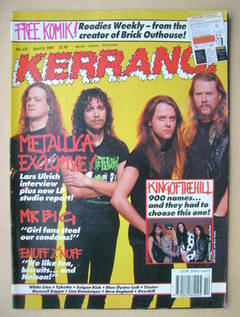 <!--1991-04-06-->Kerrang magazine - Metallica cover (6 April 1991 - Issue 3