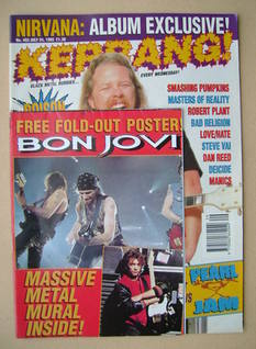 Kerrang magazine - James Hetfield cover (24 July 1993 - Issue 453)