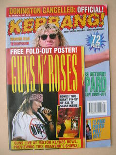 Kerrang magazine - Joe Elliott cover (29 May 1993 - Issue 445)