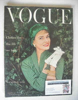 British Vogue magazine - February 1955 (Vintage Issue)