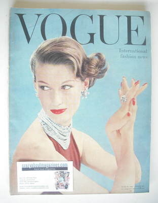 British Vogue magazine - March 1955 (Vintage Issue)
