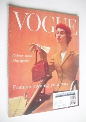 British Vogue magazine - August 1955 (Vintage Issue)