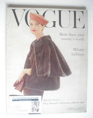 British Vogue magazine - November 1955 (Vintage Issue)