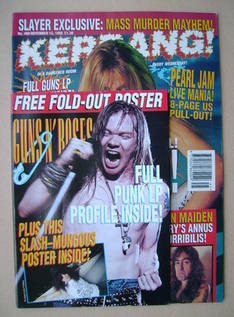 <!--1993-11-13-->Kerrang magazine - Sebastian Bach cover (13 November 1993 