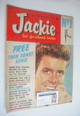 <!--1964-01-11-->Jackie magazine - 11 January 1964 (Issue 1 - Cliff Richard
