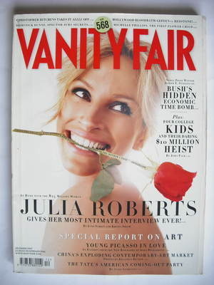 Vanity Fair magazine - Julia Roberts cover (December 2007)
