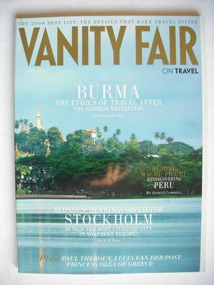 Vanity Fair On Travel magazine supplement (April 2008)