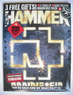 Metal Hammer magazine - Rammstein cover (November 2009)