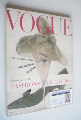 British Vogue magazine - March 1958 (Vintage Issue)