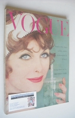 British Vogue magazine - July 1958 (Vintage Issue)