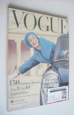 British Vogue magazine - November 1958 (Vintage Issue)