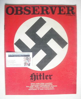 <!--1968-09-22-->The Observer magazine - Swastika cover (22 September 1968)