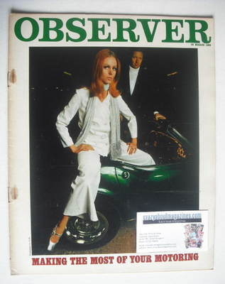 <!--1968-03-24-->The Observer magazine - Motoring cover (24 March 1968)