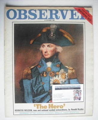 <!--1969-10-19-->The Observer magazine - Horatio Nelson cover (19 October 1