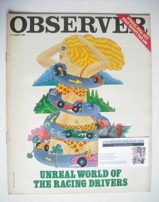 <!--1968-03-17-->The Observer magazine - Racing Drivers cover (17 March 196