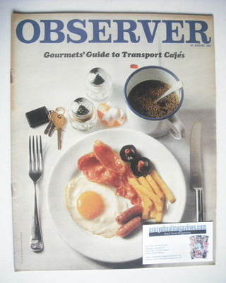 <!--1967-08-27-->The Observer magazine - Gourmets' Guide to Transport Cafes