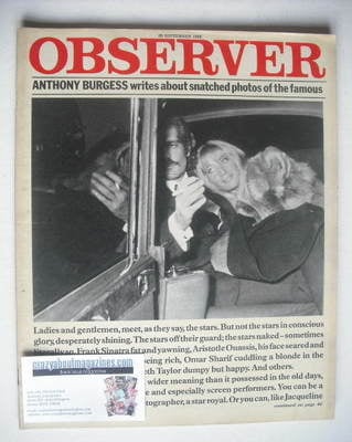 The Observer magazine - Photos Of The Famous cover (28 September 1980)