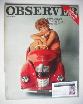 <!--1967-10-15-->The Observer magazine - The Right Car For You cover (15 Oc