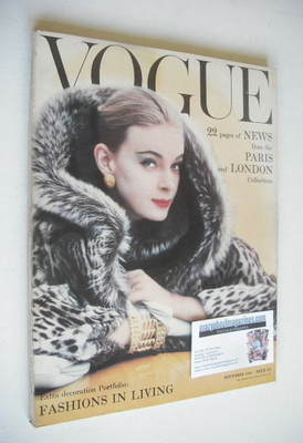 British Vogue magazine - September 1958 (Vintage Issue)