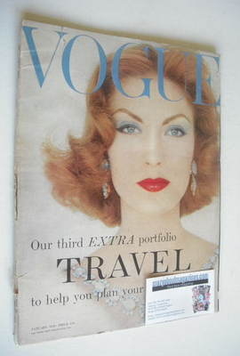 British Vogue magazine - January 1958 (Vintage Issue)