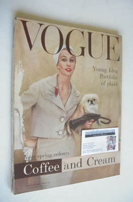 British Vogue magazine - February 1958 (Vintage Issue)